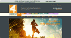 Desktop Screenshot of 4leisurerecruitment.co.uk